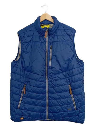 Camel Active Herren Steppweste Blau Gr. XL Weste Outdoor Casual