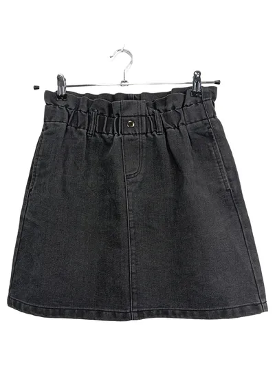 Noisy May Damen Jeansrock Schwarz Gr. 38/M Casual Paperbag-Bund