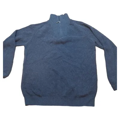 Redmond Pullover Herren L Blau Casual Baumwolle