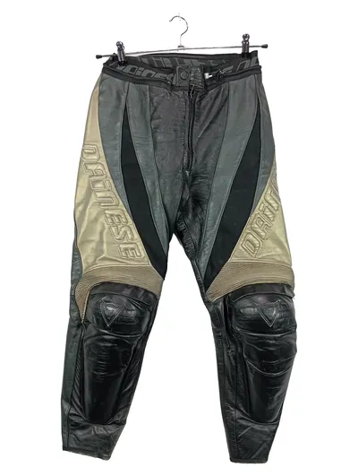 DAINESE Herren Motorradhose Leder Schwarz Sportlich Größe W29/S