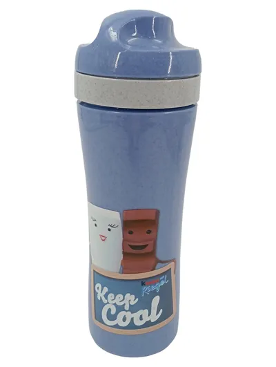 KOZIOL Trinkflasche Kinder Riegel Keep Cool Blau 425ml Kunststoff 21cm Kinder