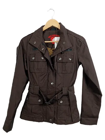 Wellensteyn Damen Winterjacke Kurzmantel Jacke Braun Gr. 34/XS Outdoor Praktisch
