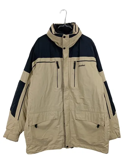 Schöffel Herren Outdoorjacke Gr. 54/XXL Beige Schwarz Winterjacke