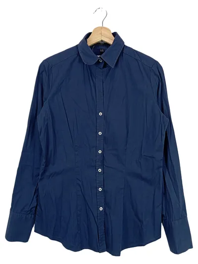 LAWRENCE GREY Damen Business Hemd 38/M Blau Klassisch