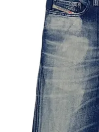 Diesel Herren Jeans Regular Fit W33 L33 Blau Used Look Denim 2