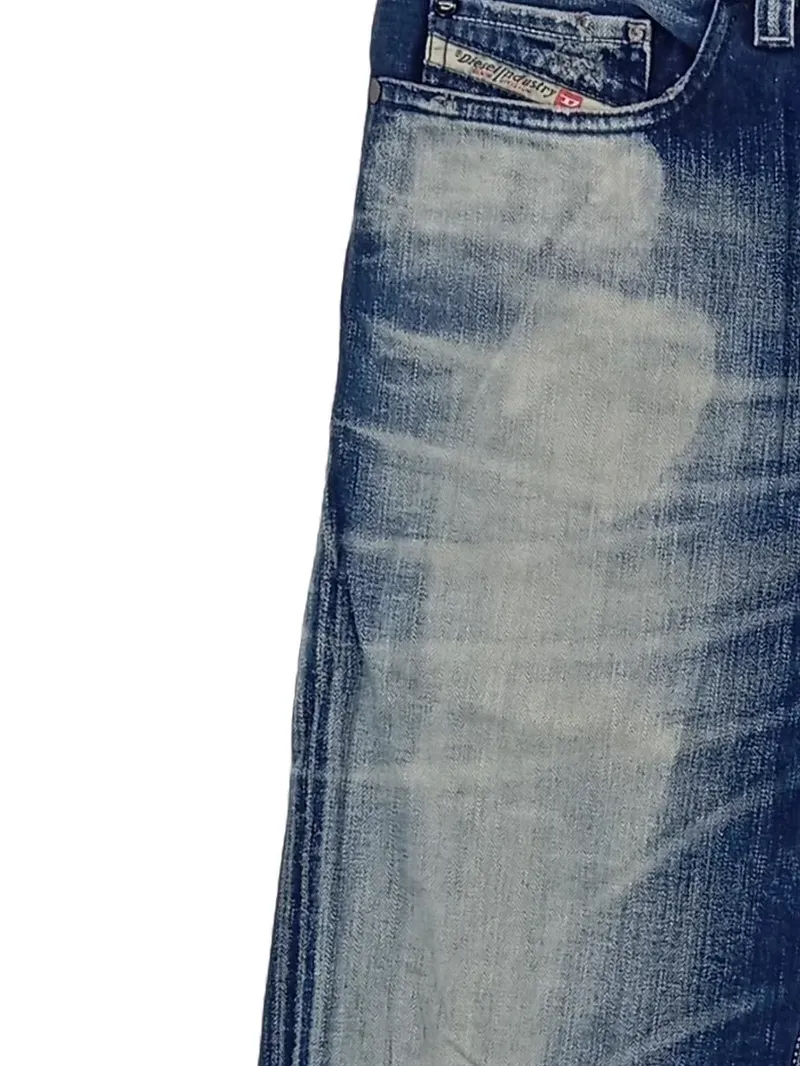 Diesel Herren Jeans Regular Fit W33 L33 Blau Used Look Denim 2