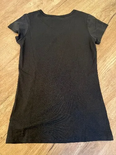 G-Star RAW Damen T-Shirt V-Ausschnitt Oliv Gr. S Basic Logo