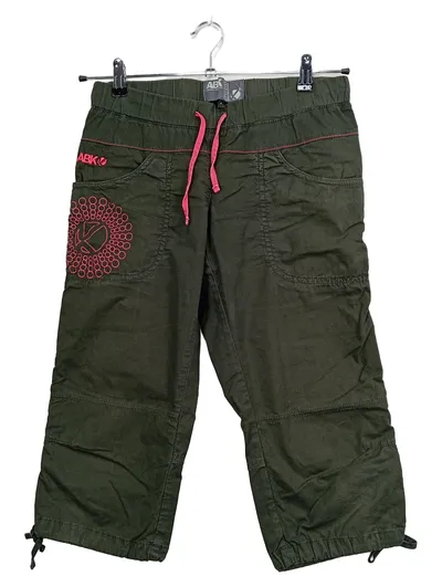ABK Damen Capri Hose Outdoor Kletterhose Oliv Gr. S/36 Baumwolle