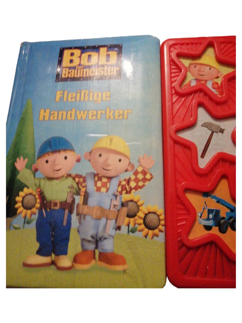 Bob der Baumeister Fleißige Handwerker Lernspiel Buch Pappe ab 3 Jahre Motorik 1