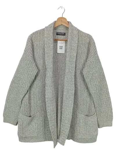 FASHION UNION Damen Strickjacke Gr. 36/S Grau Klassisch Casual Cardigan