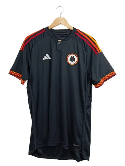 ADIDAS AS Roma Fußball Trikot Herren Schwarz Gr. 40