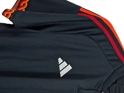 ADIDAS AS Roma Fußball Trikot Herren Schwarz Gr. 40