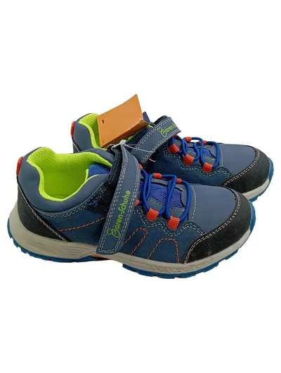 Bären-Schuhe Kinder Sneaker Low Blau Gr. 30 Klettverschluss