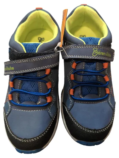 Bären-Schuhe Kinder Sneaker Low Blau Gr. 30 Klettverschluss