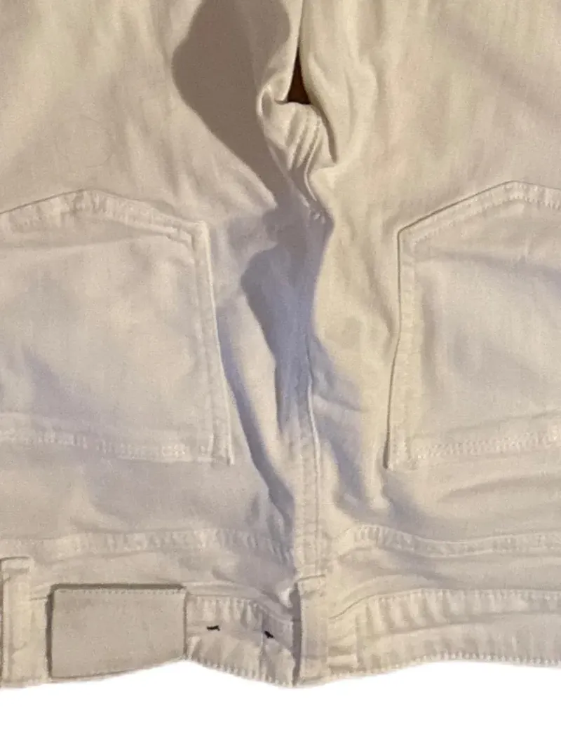 Cambio Damen Jeans Straight Leg Baumwolle Beige Gr. 36 W28 Freizeit 3