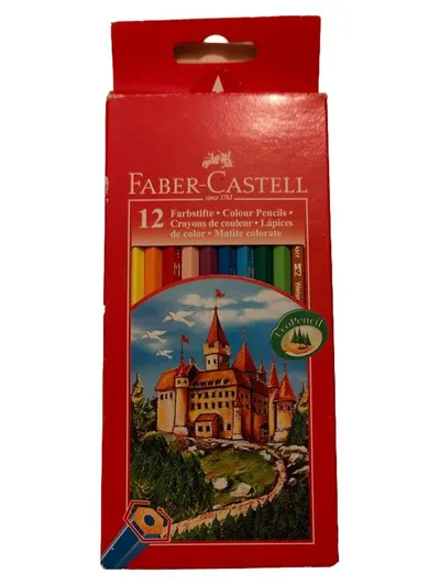 Faber-Castell Buntstifte Set 12er Pack Farbstifte Malstifte Mehrfarbig