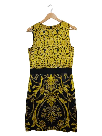 ST.EMILE Etuikleid Damen Gr. 36 Schwarz Gold Barock Elegant Kleid