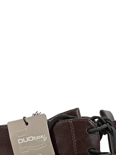 Tamaris Damen Schnürstiefel DUOtex Braun Gr. 40 Leder Combat Boots