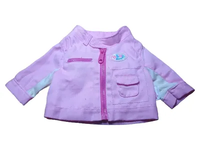 BABY born Jacke Puppenkleidung Reißverschluss Pink Uni