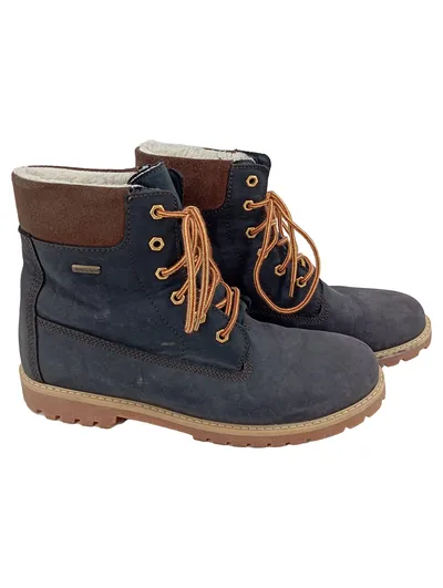 DäUMLING Kinder Stiefel Gr. 41 Blau Casual Winter Boots Fellbesatz