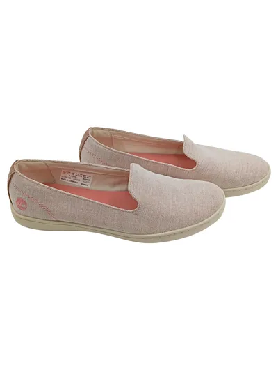 Timberland Damen Slipper Canvas Loafer Rosa Gr. 38,5 Slip-On Schuhe