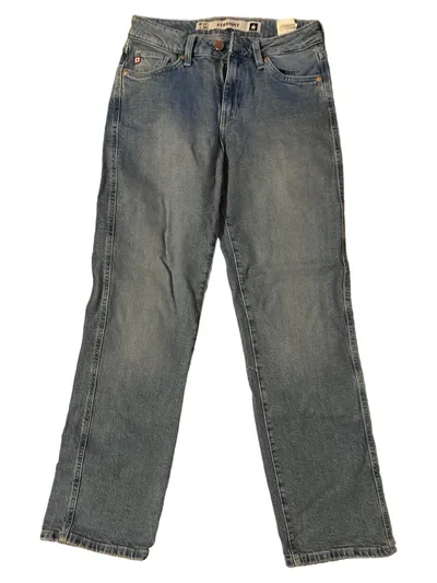 Big Star Damen Jeans Straight Leg Baumwolle Blau Gr. W27 L28 Freizeit