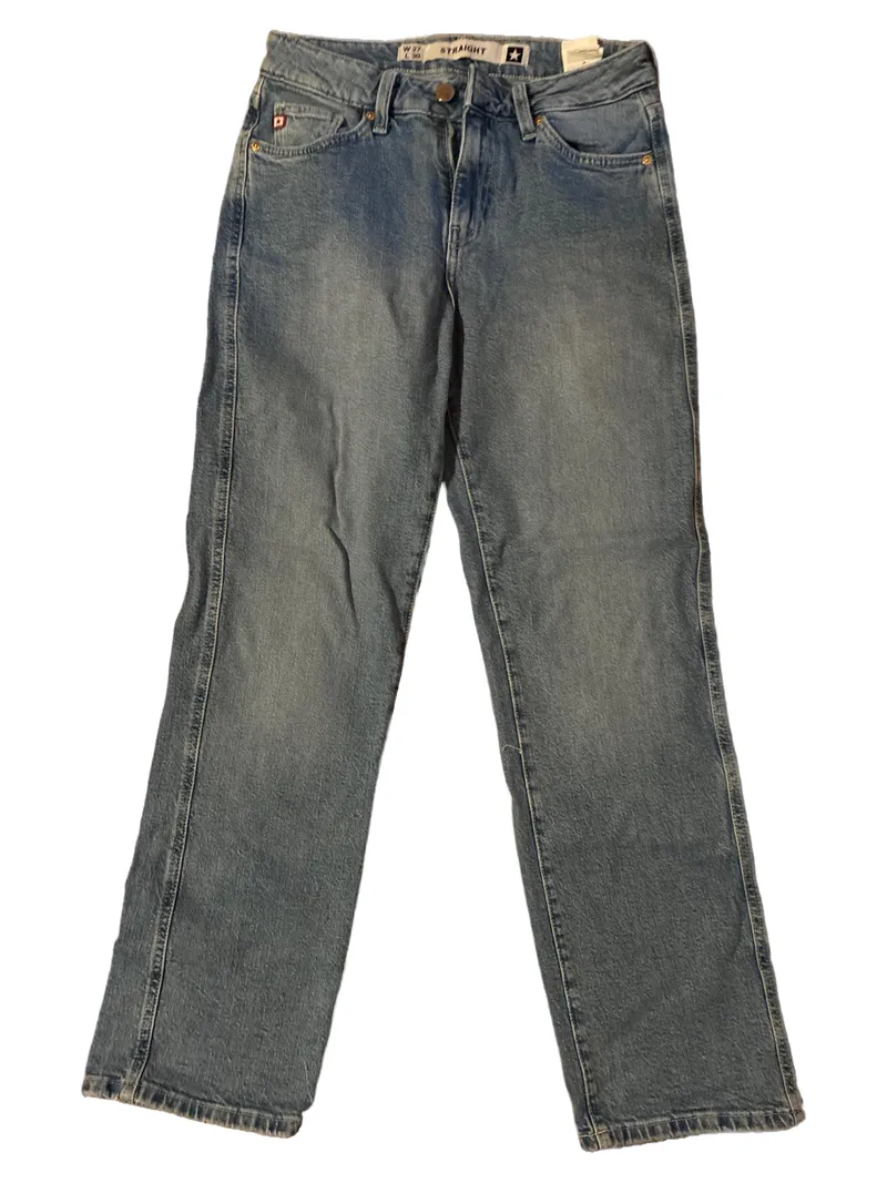 Big Star Damen Jeans Straight Leg Baumwolle Blau Gr. W27 L28 Freizeit 1