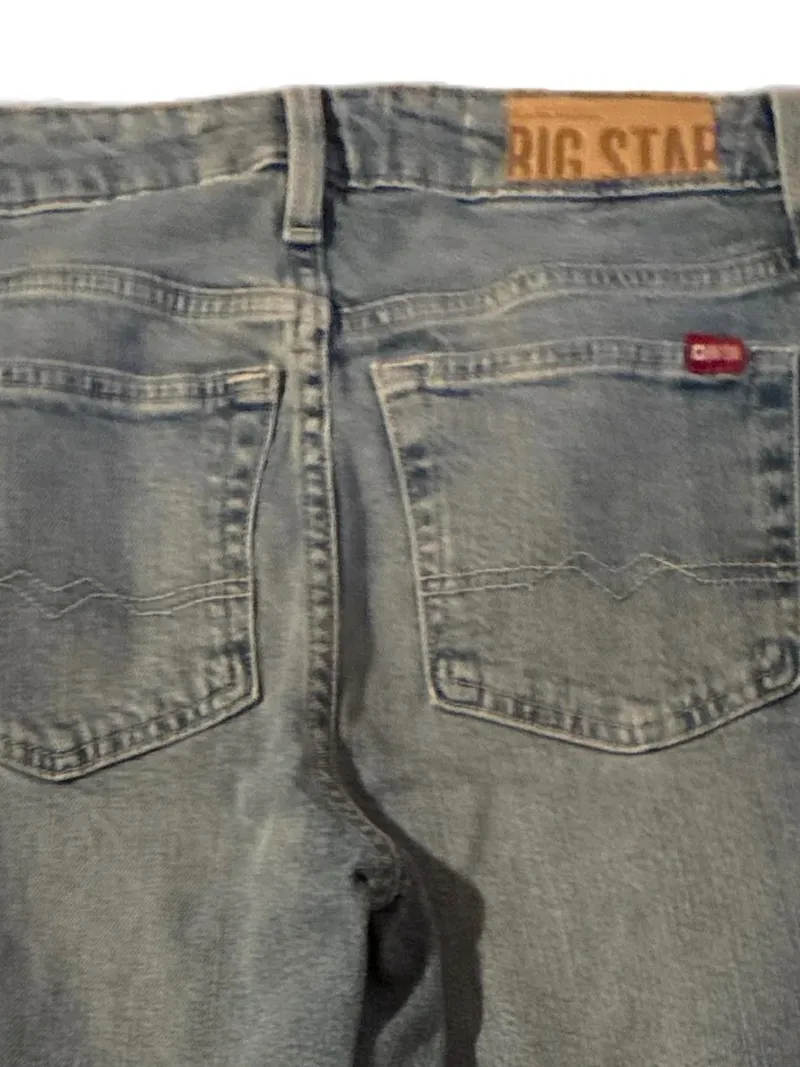 Big Star Damen Jeans Straight Leg Baumwolle Blau Gr. W27 L28 Freizeit 4