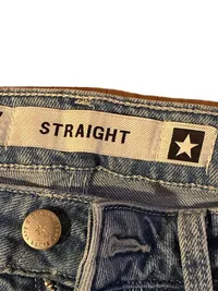 Big Star Damen Jeans Straight Leg Baumwolle Blau Gr. W27 L28 Freizeit 6