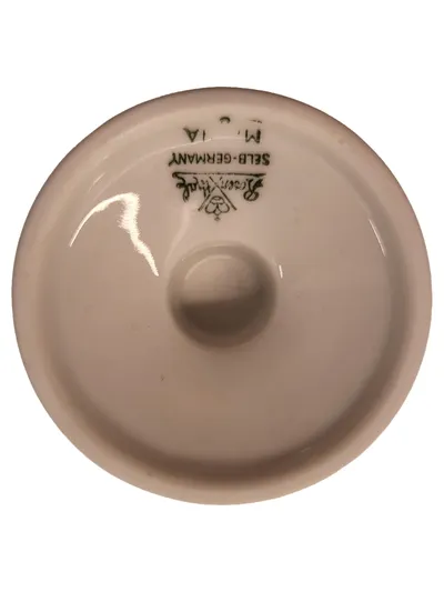 Rosenthal Porzellan Eierbecher Klassisch Weiß Blumen Florales Muster 7cm