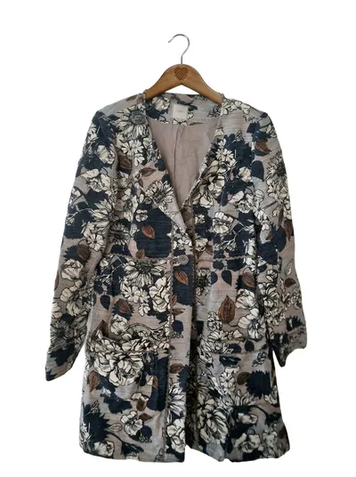 Cream Damen Blazer Jacke Gr. 38 M Mehrfarbig Floral Elegant Baumwolle