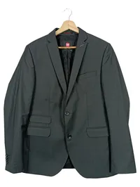 CLUB OF GENTS Sakko Herren Business Grau Gr. 48/M Modern Klassisch 1