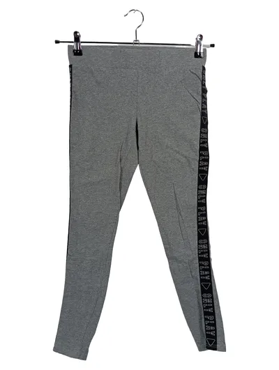 ONLY PLAY Damen Sport Leggings Grau Seitenstreifen Logo Gr. 38 M