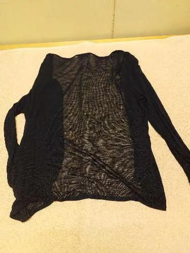 Street One Damen Cardigan Strickjacke Gr. 36/S Schwarz Meliert