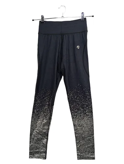 OCEANS APART Damen Sport Leggings Schwarz Grau Farbverlauf Gr. S