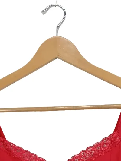 Marks & Spencer Damen Top Spitze Träger Rot Gr. S Best Basics