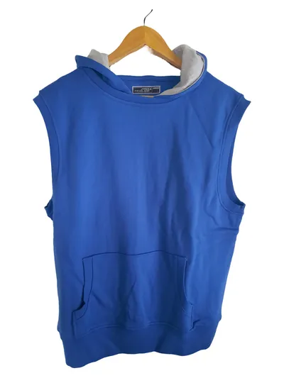 James & Nicholson Herren Pullunder Kapuze Blau Gr. 50/L Casual Sportlich