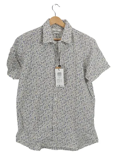 Jack & Jones Premium Herren Freizeithemd Slim Fit Gr. L Blumen Weiß