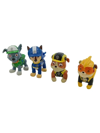 PAW Patrol Figuren Set 4 Stück Rocky Chase Rubble Spielfiguren