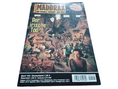 Bastei Maddrax 102 Der irische Tod Zeitschrift Horror Dunkle Zukunft