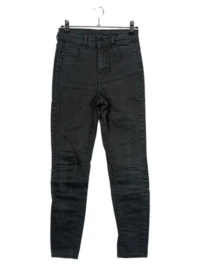 CALZEDONIA Damen Jeans Slim Fit W25/34 Schwarz Casual Stretch Hose