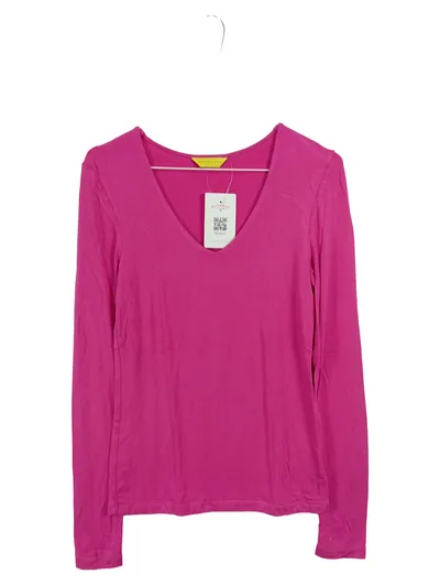 Witty Knitters Damen Langarmshirt Viskose Basic Pink Gr. 38 M