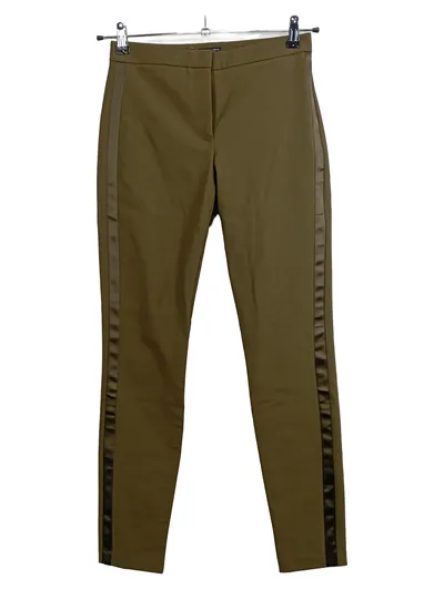 HALLHUBER Damen Anzughose Oliv Gr. 34 XS Seitenstreifen Business