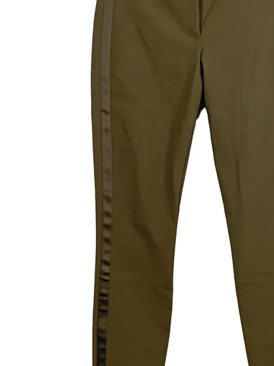 HALLHUBER Damen Anzughose Oliv Gr. 34 XS Seitenstreifen Business
