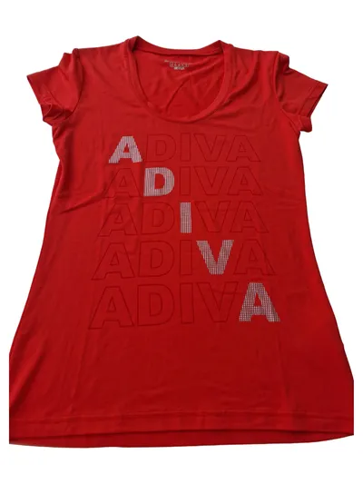 Energetics Damen Sport Shirt Adiva Gr. 40/L Rot Sportlich