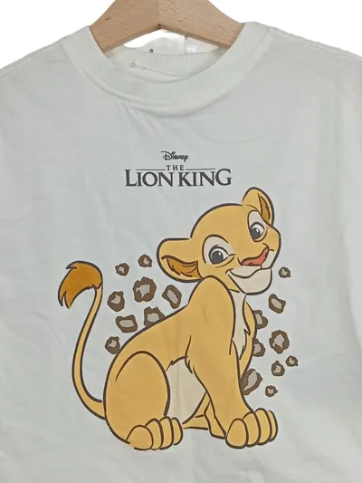 Disney Baby T-Shirt König der Löwen Simba Gr. 80 Weiß Baumwolle