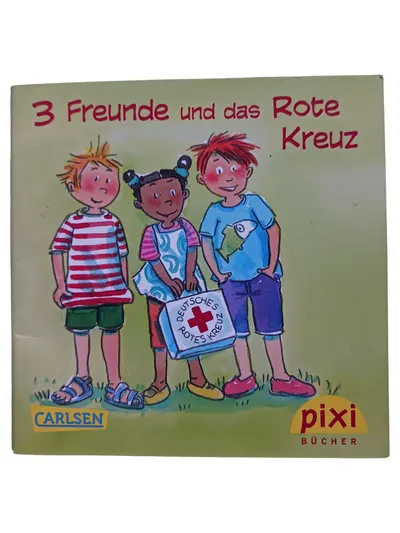 Carlsen Buch "3 Freunde und das Rote Kreuz" Kindergeschichte Hardcover Deutsch