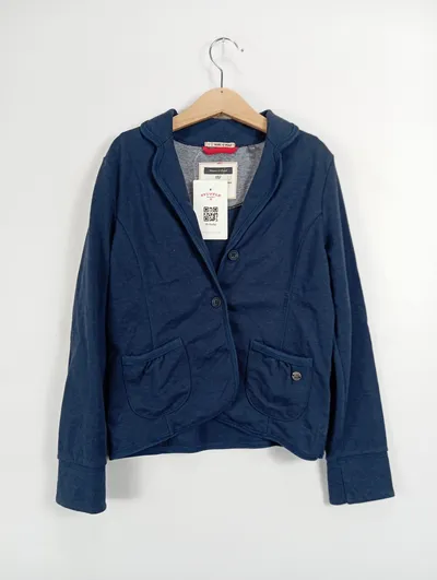Marc O'Polo Kinder Blazer Gr. 128 Blau Casual Baumwolle Modal