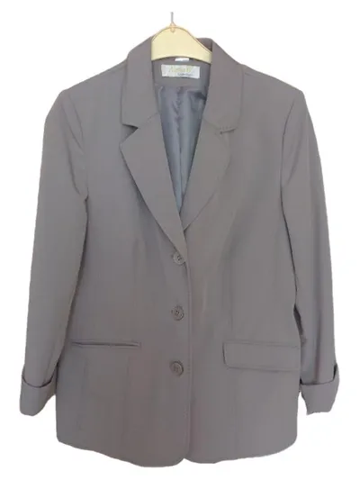 Alessa W. Damen Blazer Jacke Grau Gr. 44 Klassisch Business