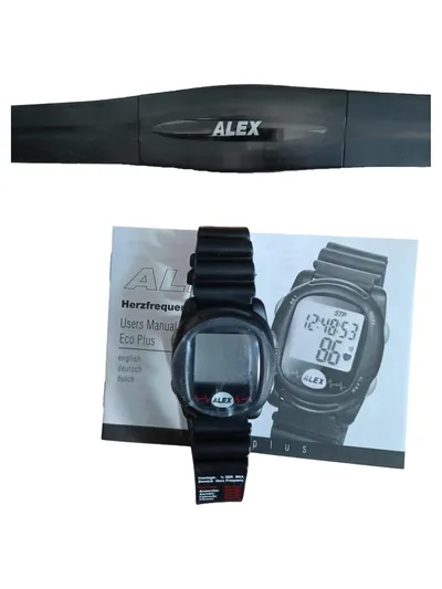 Alex ID800 Fitnessuhr Herzfrequenz Eco Plus Schwarz Sportuhr